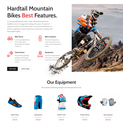 Bikes Shop Webdesign mit kostenlosem VPS Webhosting und Installation - Bild 4 von 5