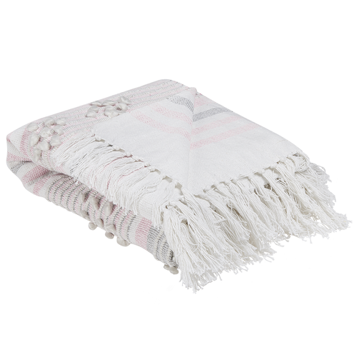 LumiSyne Double Face Couvertures Coton Tissé Jetés De Lit Avec Gland Motif Géométrique Bohême Style Ethnique Vintage Décorative Jeté De Canapé Couvre-Lit Couverture De Camping Tapisserie Nappes Tapis