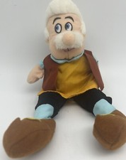The Disney Store 8" Pinocchio Geppetto Mini Bean Bag Plush