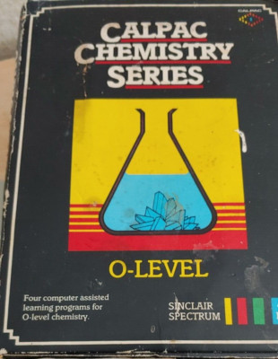 Calpac Chemistry Series O-Level (1986) Spectrum ZX (Tape, Box)
