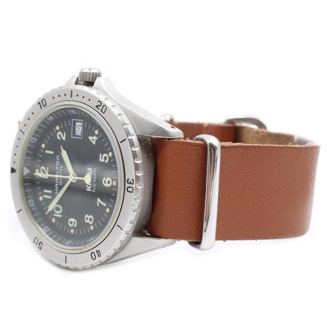 Hamilton Khaki Sub 660ft 9745B Quartz 1990s Watch with box and