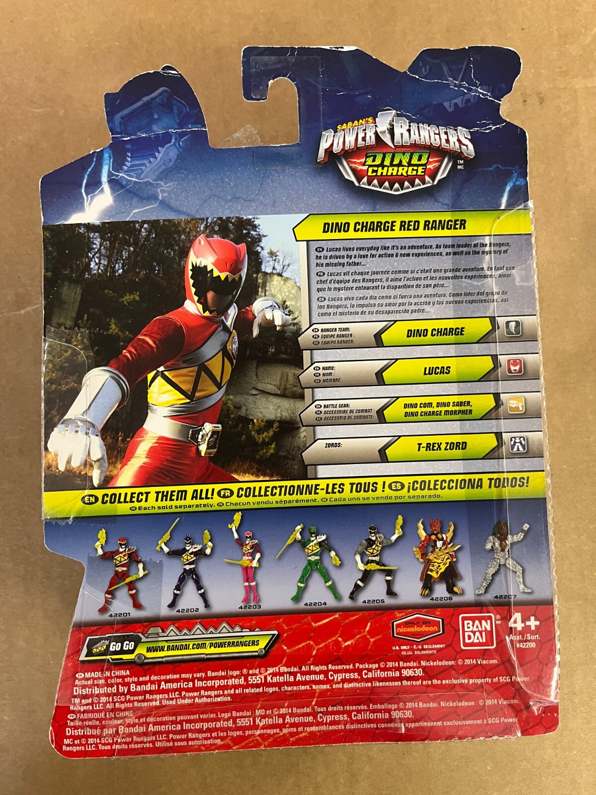POWER RANGERS DINO CHARGE RED RANGER ACTION HERO FIGURE NEW SEALED