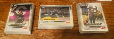 LOT OF 84 - 2022 TOPPS CHROME FORMULA 1 - Hamilton, Verstappen, Norris, Stroll