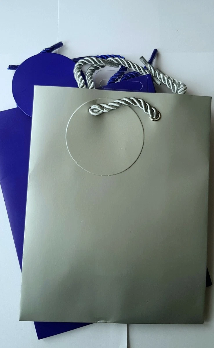 1X BLUE 1X SILVER GIFT BAGS PARTY BAGS FOR ANY OCCASION Size