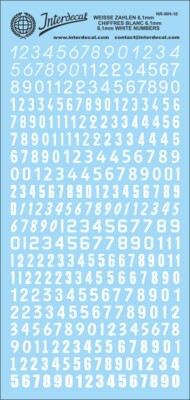 Décalcomanies Chiffres 10 Noir - Dimensions 160x70 Mm, Hauteur 6,1 Mm - Marque INTERDECAL - Neuf
