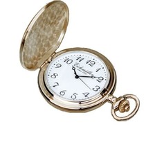 Montre Gousset Elmic Quartz – Savonnette Dorée Vintage à Remettre En Marche