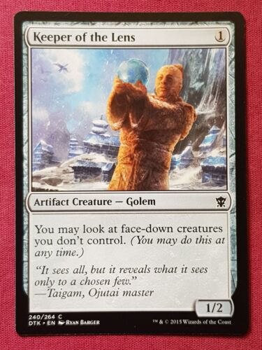 Magic The Gathering DRAGONS OF TARKIR KEEPER OF THE LENS artifact card MTG - Picture 1 of 2