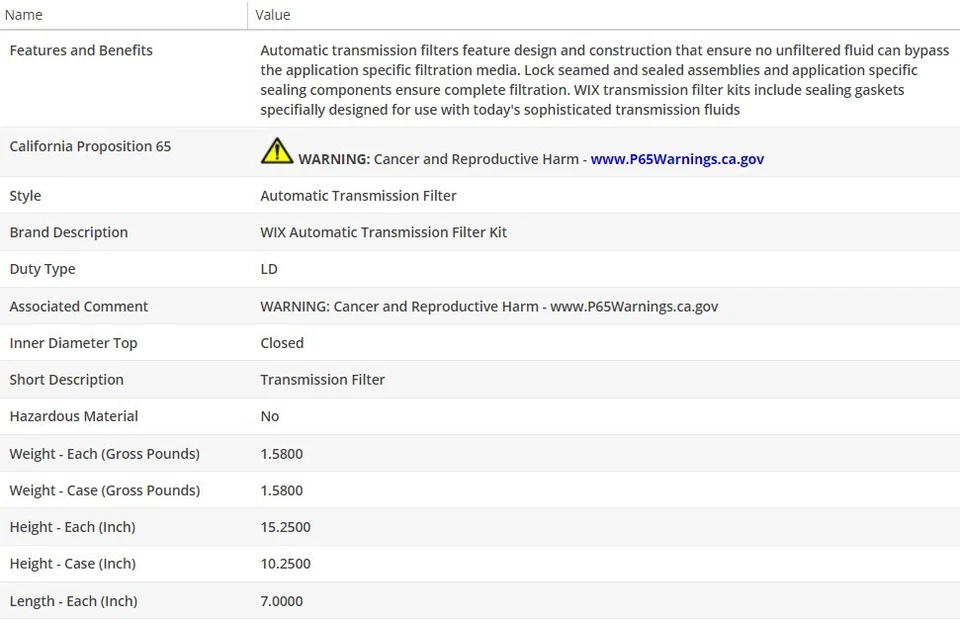 Filtro de aceite tipo OEM WIX para Land Rover Range Rover 1995-2000 V8-4,0 L Foto 3 de 4