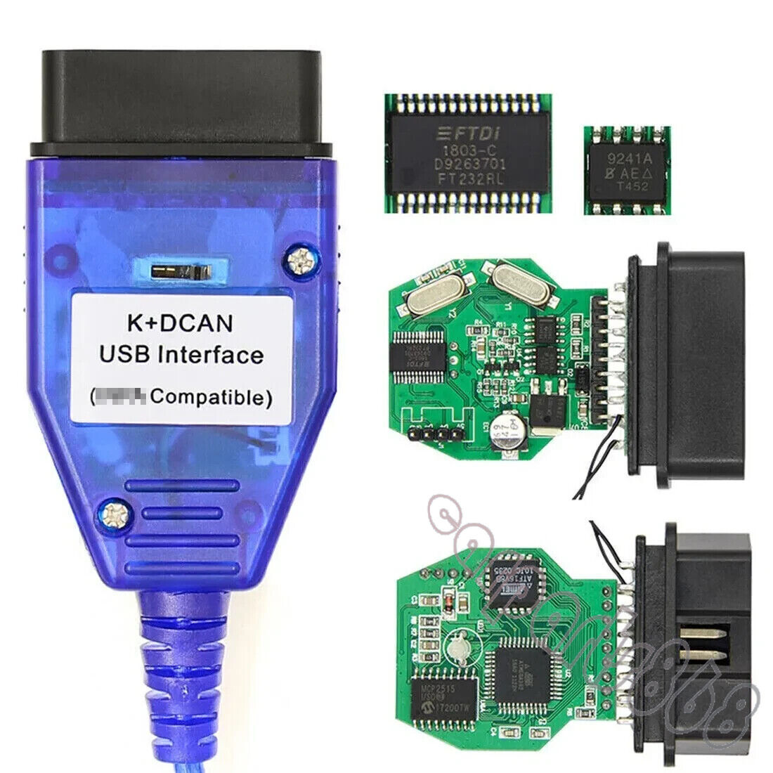 BMW MINI E90 E60 E70 CIC Retrofit K D CAN USB OBD Codierungskabel für