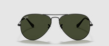 NEW Ray-Ban RB3026 Black Aviator Sunglasses 62mm G15 Lenses L2821 Authentic