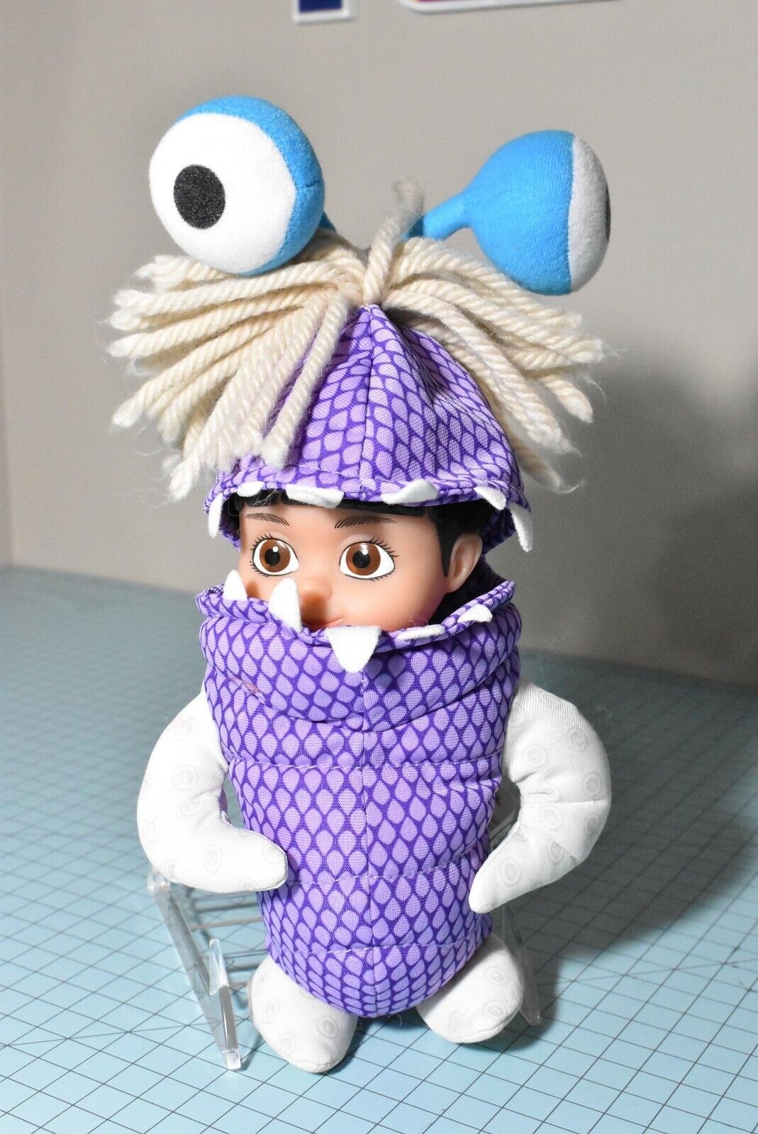 Disney Pixar Monsters Inc Boo in Monster Costume Plush Doll Original Hasbro 2001