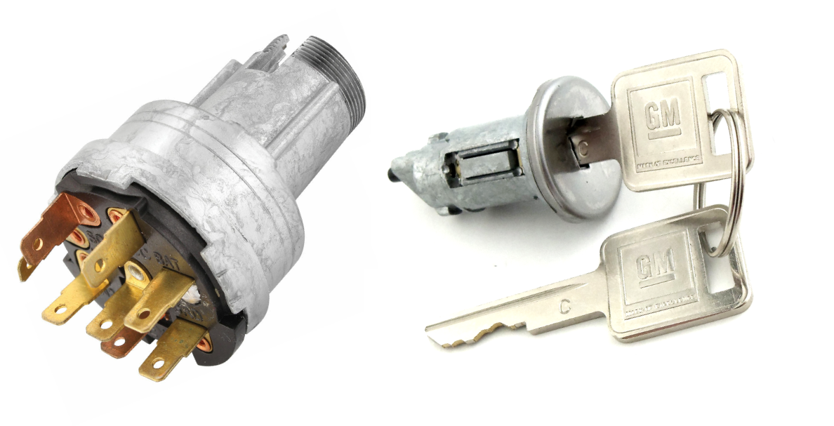 Ignition Switch With Cylinder For 1968 Pontiac GTO LeMans and