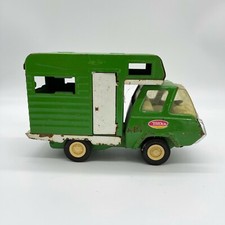 Vintage Tonka Camper Truck RV Pressed Steel Toy Green Model 1970s