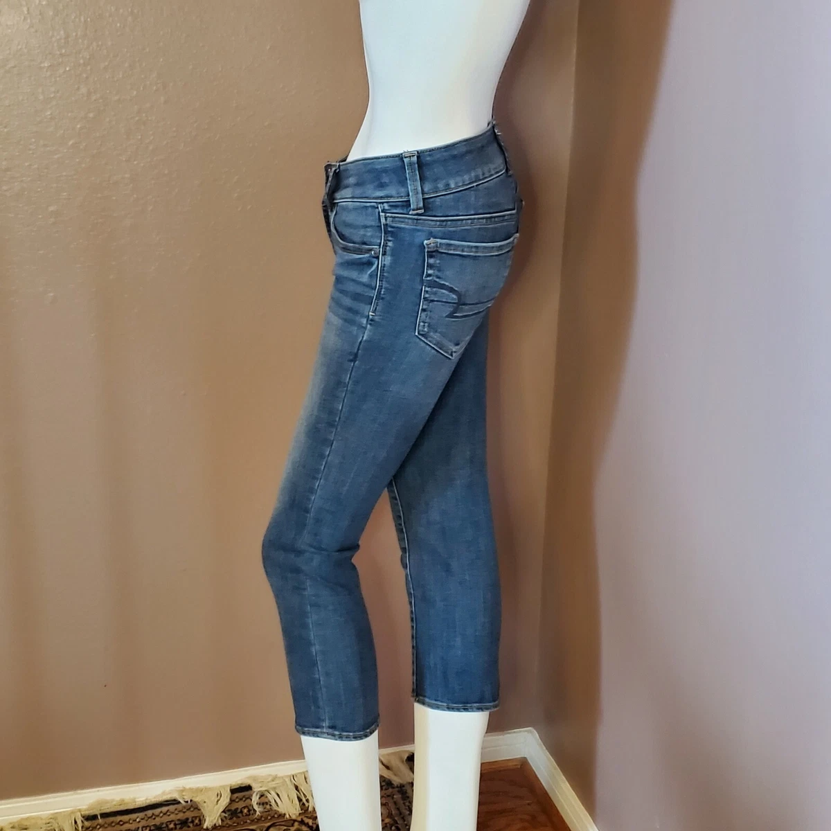 Jean American Eagle stretch maman taille 0 vieilli