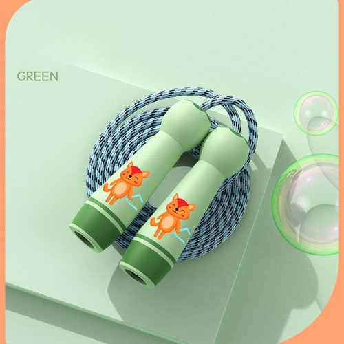 Jump Rope Beaded Skipping Rope Fabric Wire Exercise Sports Fitness Kids Children - Bild 12 von 22