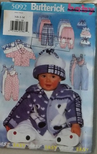 Variety Butterick Sewing Patterns Baby Newborn 6 months + 1960-90's You-Choose - Picture 12 of 20