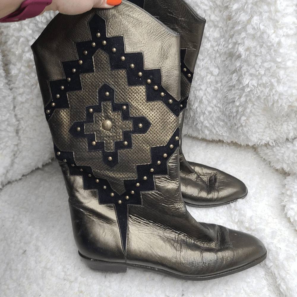 Vintage stuart shop weitzman boots