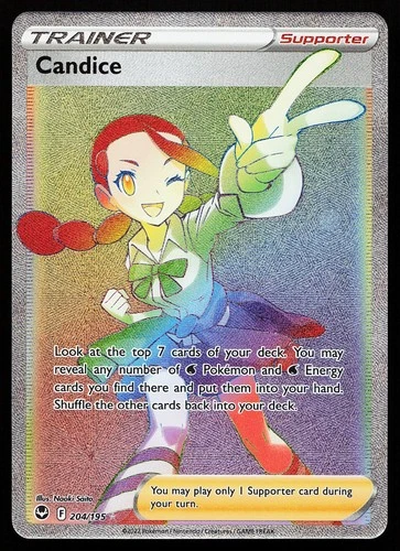Candice 204/195 Secret Rare Silver Tempest Pokémon Card