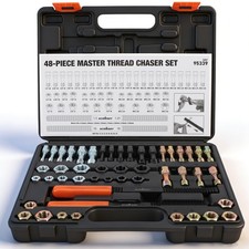 48Pcs Thread Repair Thread Chaser Tool Set Thread Cleaner Rethreading Master Kit