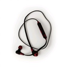 iWorld Go-Buds Wireless Bluetooth Earbuds Red/Black Noise Isolating with Mic