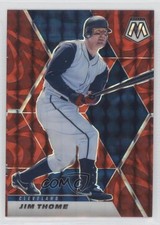 2021 Panini Mosaic Reactive Red Mosaic Prizm Jim Thome #155 HOF 00gy