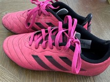 Adidas Goletto VIII FG Soccer Cleats Size 4 Youth Pink Athletic Lace Up GW6163