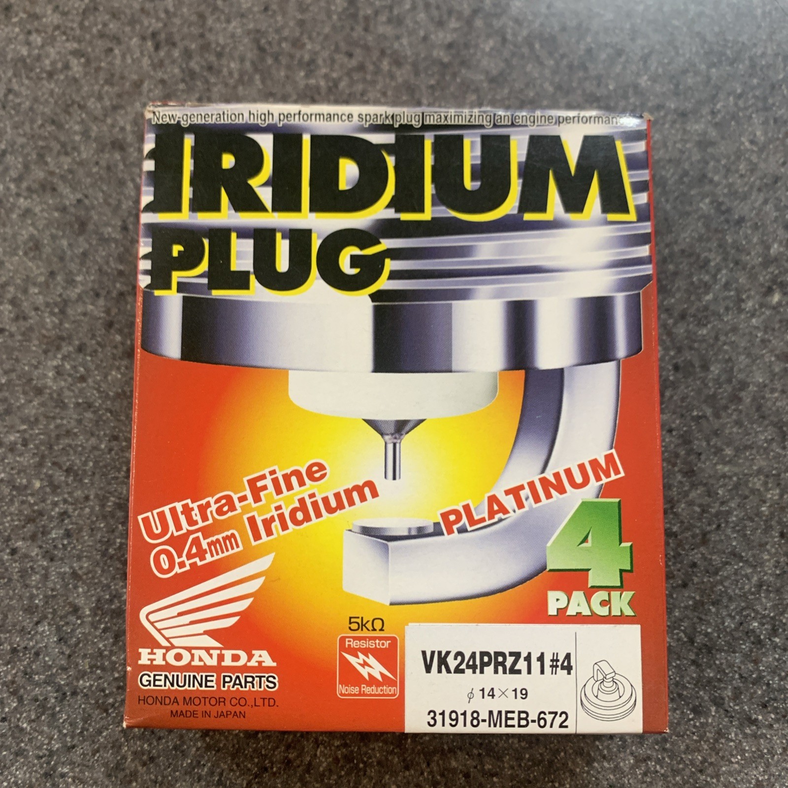 Honda Denso Spark Plugs  VTR1000 SP2 02-07  OEM 31918-MEB-672 Sealed Box Of 4