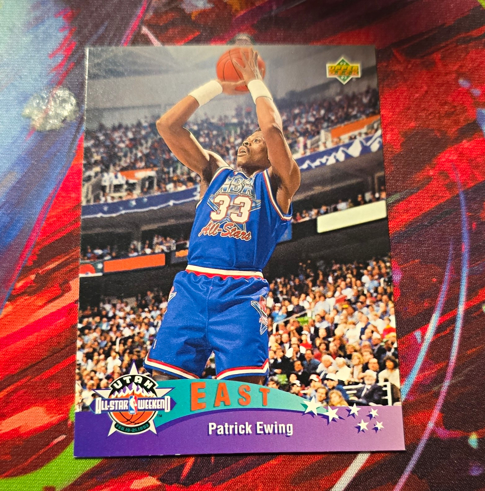 Upper Deck 1992-93 All-Star Patrick Ewing NBA All-Star Team #429 Card