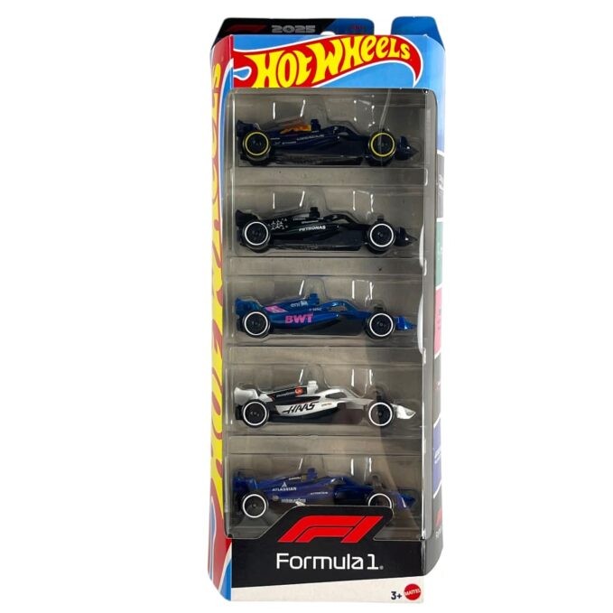 Hot Wheels Formula 1 Set Di Macchinine - 5 Pz - Immagine 10