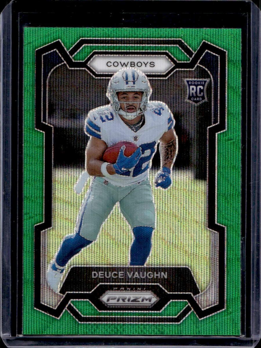 Deuce Vaughn 2023 Panini Prizm #324 Rookie Green Wave