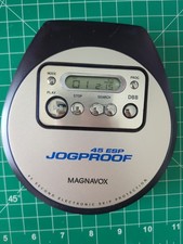 Magnavox Portable CD Player 45 ESP JogProof Bass Anti Skip MPC220SL /17 Tested