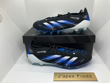 adidas Predator Elite FT AG JB JR1753 Core Black Silver Metallic Men's Size