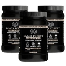 3Pcs Black Forest High Flavanol Cocoa Powder and Flavonoids Supplements 1200mg 