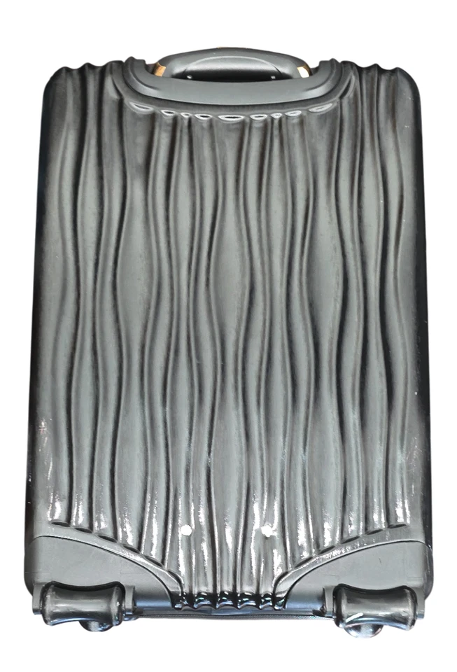 Joy Mangano Hard Shell Carry On Luggage – 360° Spinner Wheels – Black Gold - Image 4 of 4