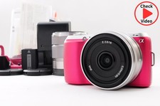 Sony Alpha NEX-C3 Pink Mirrorless Camera w/ E 18-55mm  E 16mm from Japan Mint 