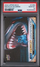 Macklin Celebrini 2024-25 Upper Deck UD Canvas Young Guns Rookie #C360 PSA 10