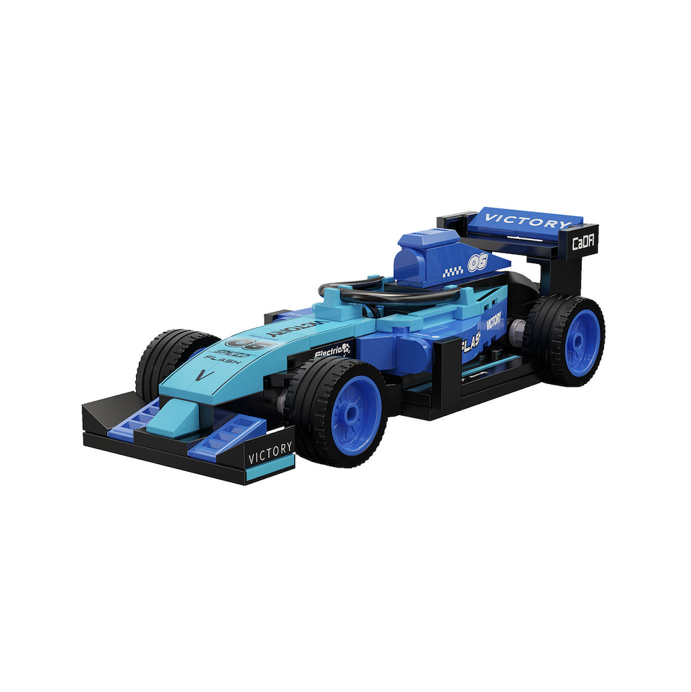 Cada Bricks Blue Circuit Racing Car - 123 pcs - C55068W