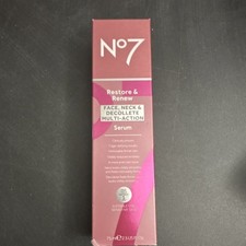No7 Restore & Renew Age-Defying Serum Face Neck Decollete Sensitive Skin 75ml