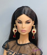 Earrings For Fashion Royalty Integrity Poppy Parker NuFace Dolls Crystal Jewelry
