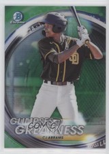 2020 Bowman Draft Glimpses of Greatness Green Refractor 68/99 CJ Abrams o7m