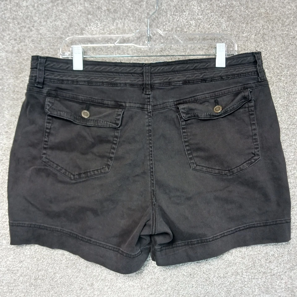 Шорты женские One5One 16 повседневные универсальные эластичные карманы средняя посадка хлопковая смесь - Изображение 2 из 4