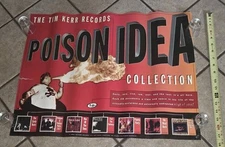 POISON IDEA 1995 TIM KERR RECORD/CD/MUSIC STORE PROMO POSTER Punk Rock Band VTG!