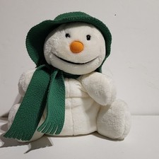 Vintage Eden Raymond Briggs The Snowman Sitting Down Stuffed Plush 10