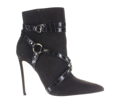 JLO by Jennifer Lopez Womens Pran Black Ankle Boots Size 8.5 (7782025)