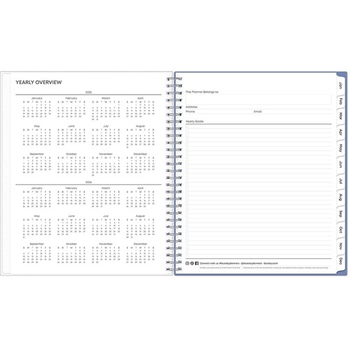 2025 Blue Sky Lindley 8" x 10" Monthly Planner Plastic Cover Multicolor - Bild 3 von 7