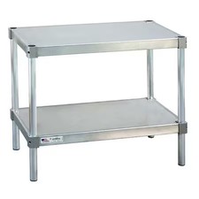 New Age Industrial 21524Es24p Fixed Work Table, Aluminum, 24" W, 15" D
