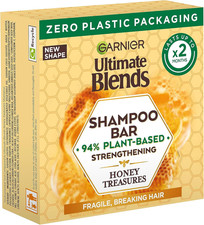 Image of Garnier Ultimate Blends Honey Treasures Shampoo Bar 60g for Damaged Hair