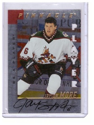 Jayson More 1997-98 Pinnacle Be A Player Series A Autograph Die Cut Card #70
