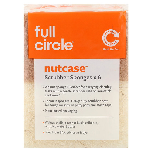 Nutcase™, Scrubber Sponges , 6 Count