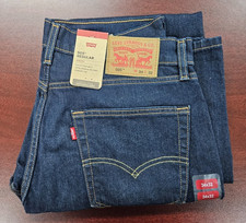 NEW Men's Levi's 505 Regular Fit Jean 95 Cotton Blue Jeans Label 34x32 34W 32L